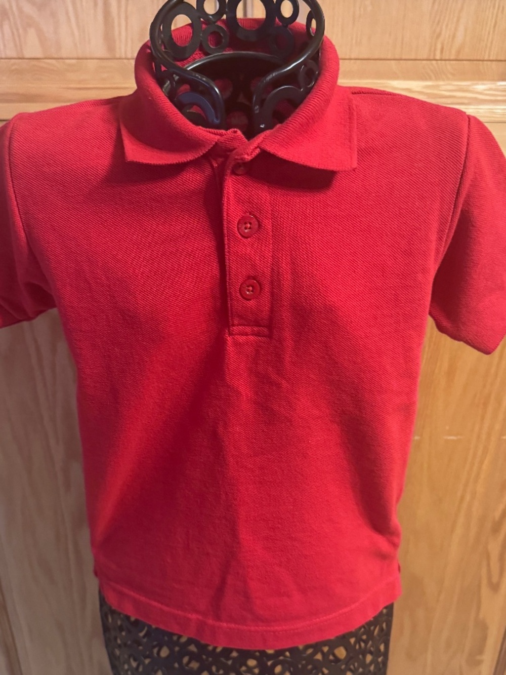 Boys Red Uniform Dickies M (5-6) Collared Polo Shirt School Uniform